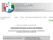 Tablet Screenshot of globalart.be